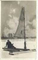 Zawody bojerowe na Bolinie, lata 50. XX w.  żeglarstwo